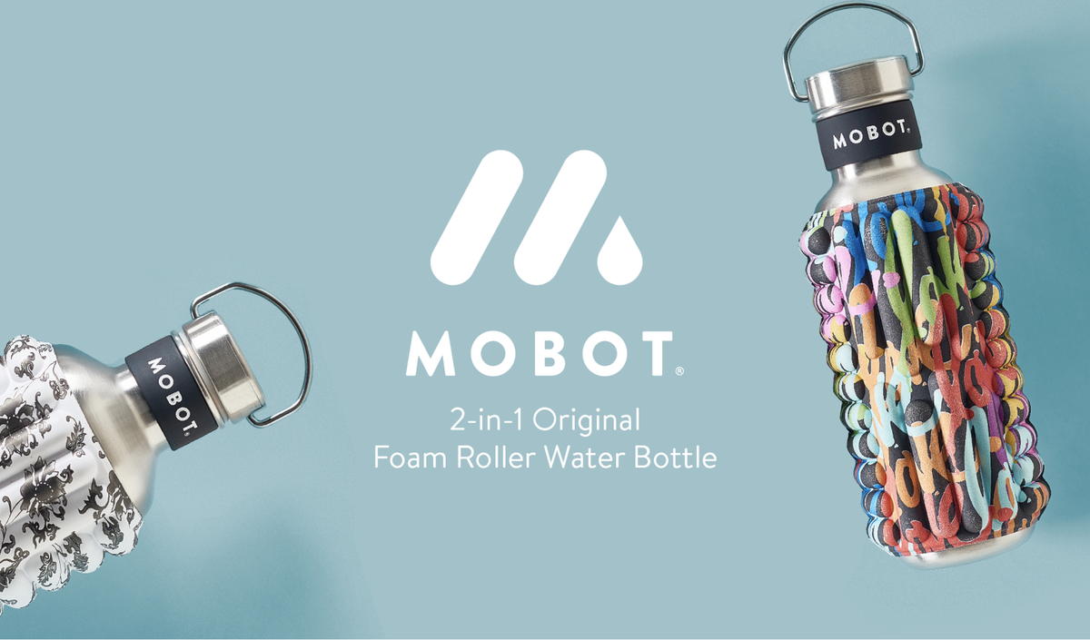 Mobot®: Original Foam Roller Water Bottle for Therapy & Hydration