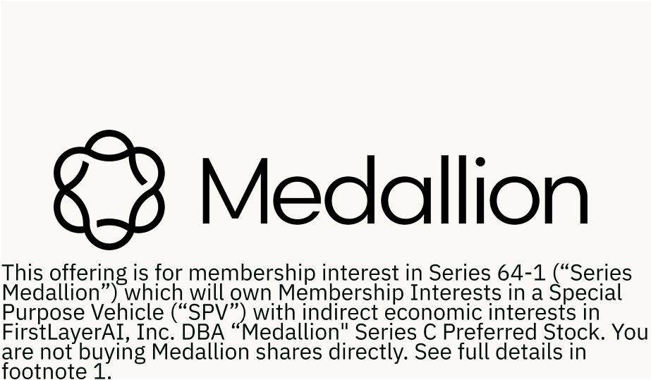 Medallion offering image